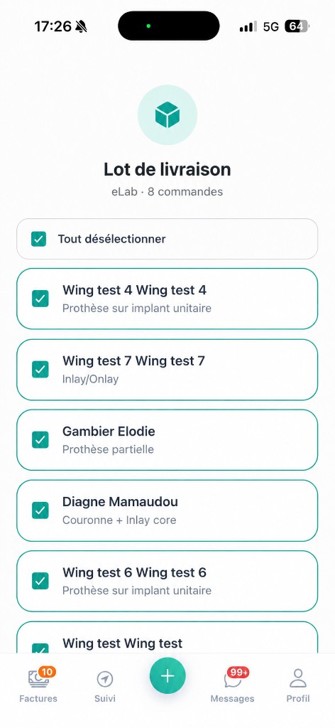 Scannez le QR à la réception.