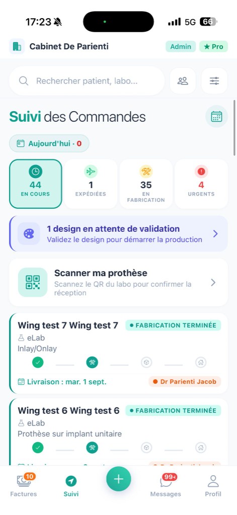 Suivez chaque prothèse, étape par étape.