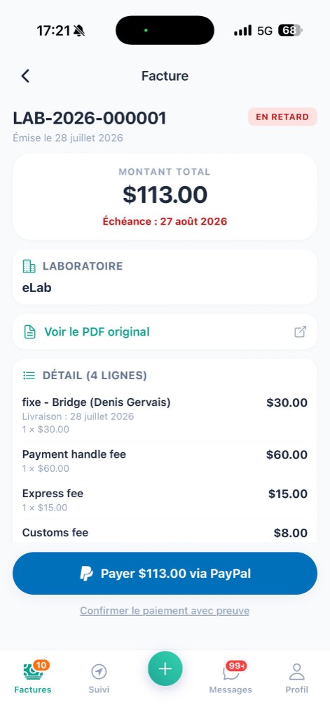 Vos factures et certificats d’authenticité, clairs et centralisés.